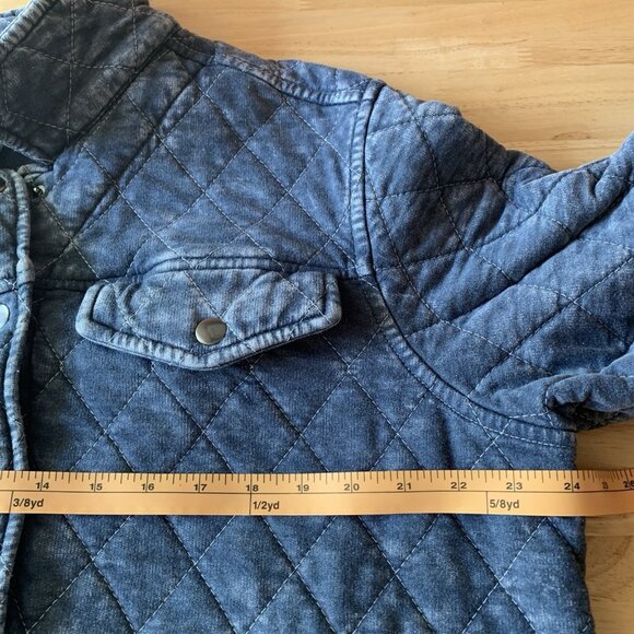 Jane & Delancey Womens Quilted Jacket Chore Coat Barn Plus Size 1X ? Or 2X Blue - Picture 11 of 12